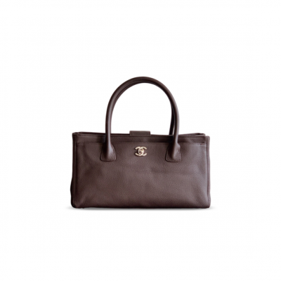 CHANEL CAVIAR SMALL CERF EXECUTIVE TOTE BAG (32*17.5*13cm)